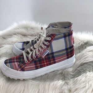 Suprega plaid high top sneakers - Size 9.5
